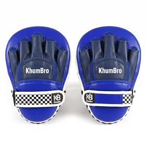 Mitaines de boxe KhumBro, antidérapantes, légères, en PU, fermeture auto-agrippante, bleu et blanc, équipement de protection unisexe - Product Image 4