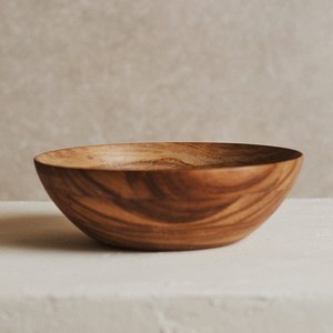 Traditional <b>Wooden</b> Serving Bowl <b>Rustic</b> Dark Finish Handmade Salad Bowl for Kitchen <b>Dining</b> <b>Table</b> Eco Friendly Food Safe Use - Product Image 4