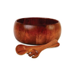 Bol en bois finition naturelle fait main, plat de service rustique, vaisselle décorative pour la cuisine, pour fruits, collations, salades, décoration de la maison - Product Image 2