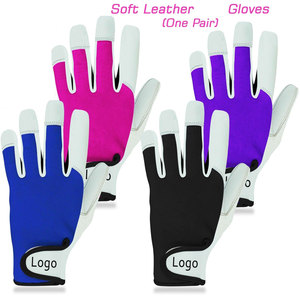 Guantes de Equitación Transpirables con Agarre de Cuero Suave en Relieve, OEM ODM, para Todas las Estaciones, Unisex, con Correa Ajustable - Product Image 2