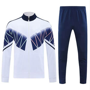 Traje de entrenamiento de poliéster 100% transpirable para hombre, personalizado OEM 2025, con cuello alto y media cremallera, para otoño - Product Image 6