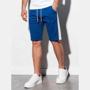 Shorts de sport décontractés pour hommes, séchage rapide, pour la gym et l'entraînement, avec cordon de serrage, en tricot Spandex/Polyester, couleur unie, style cargo, vente en gros - Product Image 1