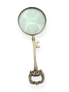 Loupe en laiton antique au design traditionnel, motif feuillage, nouveauté créative, décoration de bureau à domicile, cadeau de collection - Product Image 2