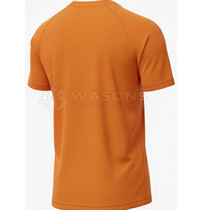 T-shirt de sport pour homme, coupe ajustée, élastique, pour la course à pied et la salle de sport, en coton mélangé doux, manches courtes, vêtements de sport décontractés - Product Image 6