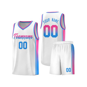 Custom Basketball Jersey Set Orange V-Neck Sleeveless Mesh Geometric Print Unisex Adult Moisture Wicking Athletic Fit - Product Image 6