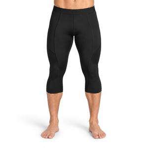 Legging Capri pour homme, offre un confort extensible, une construction sécurisée et une mobilité naturelle pour l'entraînement physique et les activités de plein air - Product Image 1
