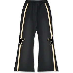 Pantalones Deportivos Anchos con Panel de Estrellas Personalizados Glory, Estilo Y2K, Corte Holgado, para Hombre y Mujer, Ropa OEM - Product Image 2