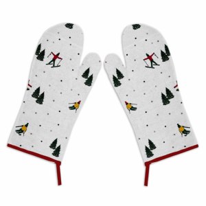 Nueva Colección de Guantes para Horno con Diseño Impreso, Guantes para Horno Navideños de Fabricante Profesional - Product Image 5