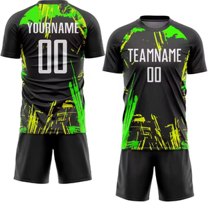 Uniforme de Fútbol 100% Poliéster, Conjuntos Deportivos Transpirables de Primera Calidad con Logotipo, Nombre del Equipo, Servicio OEM - Product Image 4