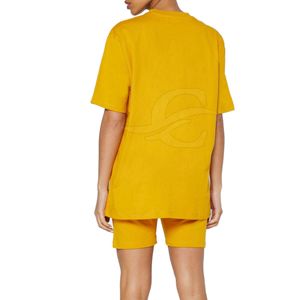 Top Quality New Drop Sleeve Suits 2026 Summer Style Women Tops+High Waist Long <b>Linen</b> Shorts <b>Sets</b> White Yellow Pink 2026 - Product Image 2