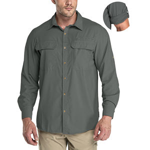 เสื้อเดินป่าสำหรับผู้ชาย ผ้าเนื้อนุ่มระบายอากาศได้ดี สำหรับชุดกีฬา เสื้อผู้ชาย เดินป่า ล่าสัตว์ ฝึกซ้อมกลางแจ้ง เสื้อเดินป่า - Product Image 6