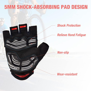 Guantes de Ciclismo de Alto Rendimiento, Medios Dedos, Acolchados, Antideslizantes, Absorbentes de Impactos - Product Image 3