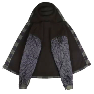 Veste en flanelle décontractée à capuche pour homme, fermeture boutonnée, coupe classique, anti-plis, anti-bactérienne, respirante, mode et luxe – Grande Vente - Product Image 3