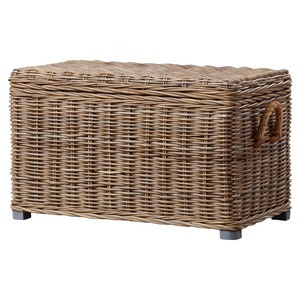 <b>Rectangular</b> rattan <b>basket</b> with rubber feet Handmade <b>Storage</b> <b>Basket</b> Wholesale eco-friendly Made in Viet Nam - Product Image 1