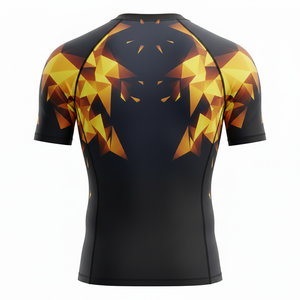 Camiseta de compresión personalizada sublimada para hombres, mujeres y niños, para MMA, BJJ, jiu jitsu, entrenamiento sin gi, tela duradera, traje de baño. - Product Image 2