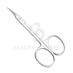 Professional Curved Cuticle Scissors with Needle-Sharp Tips and <b>Sandblasted</b> Matte Finish for Precision Care - Product Image 3