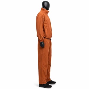 Ensemble de survêtement coupe-vent personnalisé en nylon et polyester, avec pantalon et veste zippés, pour hommes et femmes - Product Image 2