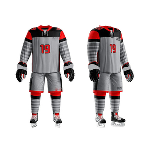 Jersey de Hockey sobre Hielo Personalizable, Transpirable, de Poliéster, con Cuello en V, Impresión Sublimada, Jersey de Poliéster que Absorbe la Humedad - Product Image 5
