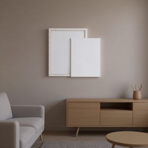 LIENZOS Elegantes Cuadros Modernos 100% Hechos a Mano en Lienzo 18x24 con Marco de Madera Blanca Acabado con Pintura - Product Image 3