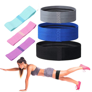 Bandas de Resistencia de Tela con Logotipo Personalizado al por Mayor, Paquete de 3, Bandas Elásticas Antideslizantes para Glúteos y Cadera, para Entrenamiento - Product Image 1