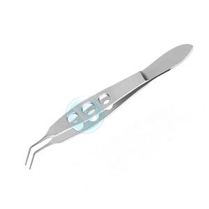 Instrumentos de Microcirugía Oftálmica, Pinzas McPherson de 7.5mm con Mordazas Anguladas de Acero Inoxidable - Product Image 6