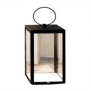 Unique Selling Metal & Glass <b>Lantern</b> With Matt <b>Black</b> Finished Metal Candle <b>Lanterns</b> for Outdoor Home Decoration Customized - Product Image 2