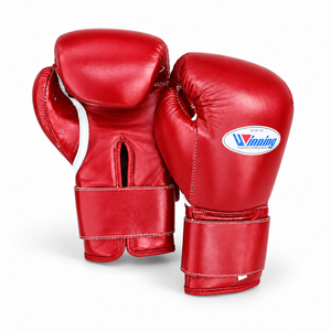 Guantes de Boxeo de Cuero de Primera Calidad con Cierre de Gancho y Bucle, Duraderos, Transpirables, que Absorben la Humedad, de Secado Rápido, para Entrenamiento y Sparring, OEM - Product Image 5
