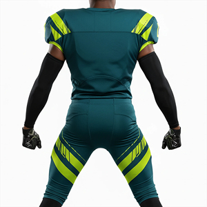 Uniforme de Fútbol Americano de Manga Corta, Talla Grande, Transpirable, Personalizado de Primera Calidad, con Logotipo Bordado y Cosido - Product Image 3