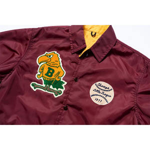 Veste Coach Unisexe Personnalisable avec Logo – Style Urbain, Boutons Pression, Coupe-Vent, Logos en Chenille et Broderie - Product Image 2