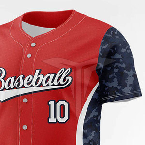 Maillot de baseball sur mesure de qualité supérieure, vêtements d'entraînement, prix bas, 100% polyester, vente en gros - Product Image 5