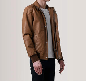 Vestes en cuir pour hommes, mode masculine, différentes couleurs, prix de vente optimal, vente en gros - Product Image 3