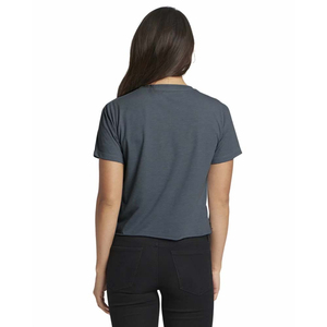 T-shirt court en coton uni personnalisé pour femme, coupe ajustée, rose, blanc, style hip-hop - Product Image 6