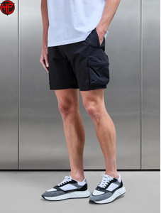 Custom Gym Workout Side Big Pockets Sports Breathable Casual Cotton Soft Cargo Shorts for Men Windbreaker Shorts - Product Image 3