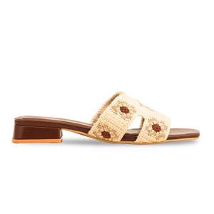 Sandalias de tacón formal cervatillo para mujer FR8339 estilo sin cordones - Product Image 4