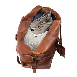 กระเป๋าเดินทางหนังแท้สไตล์เรโทร ดัฟเฟิลวีคเอนเดอร์ ขนาดใหญ่ น้ำหนักเบา มีซิป พกพาสะดวก สำหรับการเดินทางบ่อยๆ - Product Image 5