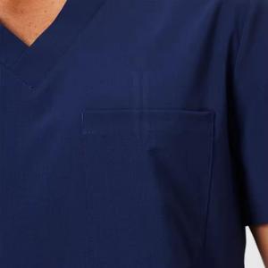 Wholesale Women <b>Scrub</b> <b>Top</b> Cargo Pants Medical Uniform Asian Style Nursing Set Custom - Product Image 3