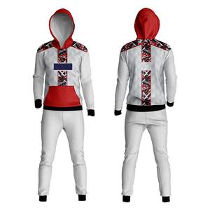 Survêtement de sublimation haut de gamme pour hommes, impression personnalisée, vêtements de sport pour la salle de sport, ensemble de jogging 2 pièces, tenue de course, entraînement fitness - Product Image 1