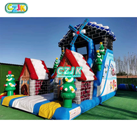Aire de jeux extérieure pour adultes, toboggan gonflable en PVC avec souffleur d'air pour enfants