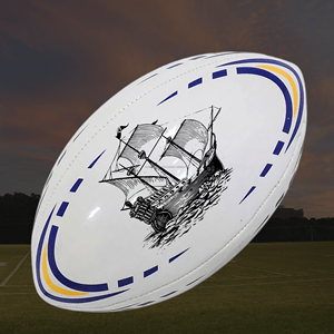 100% Balones de Rugby de PVC impresos personalizados Diseño a medida Globos de Rugby promocionales Promociones de Rugby - Product Image 3