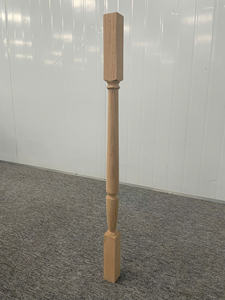 Barandillas y Pasamanos de Madera Maciza de Roble Rojo con Tapa Cuadrada, Piezas para Escaleras Modernas, Ecológicas y Duraderas para Hoteles, Villas, Apartamentos y Balcones - Product Image 2