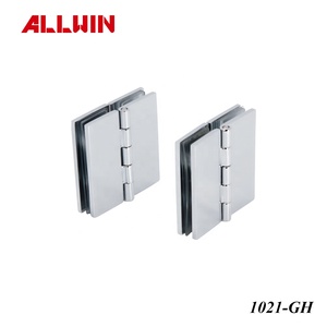 สกรูยึดบานพับประตูแบบกระจกต่อกระจก สำหรับกระจกหนา 3/16 นิ้ว ถึง 1/4 นิ้ว ผิวเคลือบนิกเกิลขัดเงา - Product Image 4