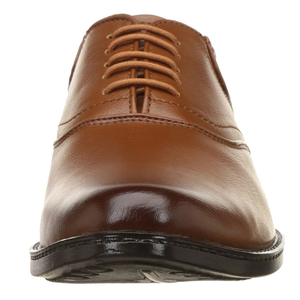 Chaussures habillées Oxford en cuir marron à bout pointu et lacets pour hommes – Idéales pour le bureau, couleur unie, toutes saisons - Product Image 6