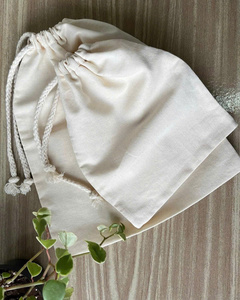 Bolsa de lavandería de poliéster para hotel, bolsa de lavandería para ropa, bolsa reutilizable de lino y algodón blanco, suave para la ropa. - Product Image 6
