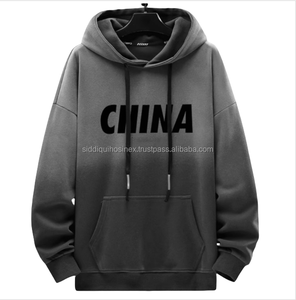 High Quality <b>Lightweight</b> Polyester/Cotton Fleece Digital Printed Breathable Autumn Eco-Friendly Oversized Long <b>Hoodie</b> Men - Product Image 5
