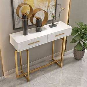Hot Sale Standard Console <b>Tables</b> Gold Plated Metal Console <b>Side</b> <b>Table</b> for Hallway, Hotel, Office India Manufacture - Product Image 3