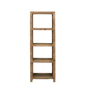 Modern Eco-Friendly Foldable Mango Wood 5-Tier Floating <b>Shelf</b> Bookcase Freestanding Storage Furniture for <b>Bedroom</b> School Home - Product Image 2