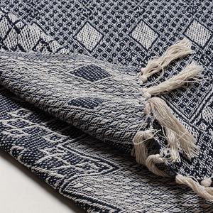 Plaid 100% coton doux et chaud, collection de plaids rayés, couvertures en coton pour canapé, décoration de salon - Product Image 4