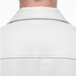 Men's Genuine Leather Side Lace Vest Men's Leather <b>Waistcoat</b> for Bike Riders Button Down Leather Vest - Product Image 5