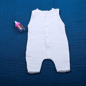 Ensemble Cache-couche Noué en Mousseline de Coton à Manches Longues pour Nouveau-né, Décontracté, Unisexe, Couleur Unie, avec Joggers, Vêtements de Bébé Neutres, Boutique Oaptimo - Product Image 2