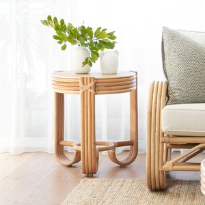 Mesa auxiliar de ratán al mejor precio, mesas laterales modernas de madera, accesorio de decoración para el hogar de alta calidad - Product Image 3